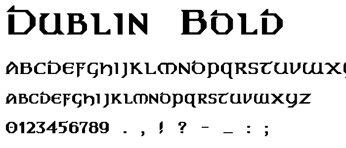 Dublin Bold font